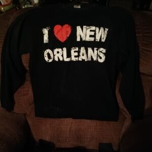 Fruit of the Loom Black and Red Sweater--Being Sold By My Autistic Son